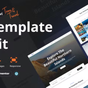 创意旅游和旅行 Elementor Pro 外贸网站模板