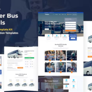 包车巴士租赁公司 WordPress Elementor 模板工具包