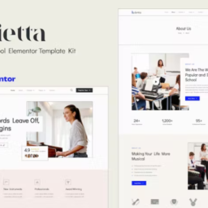 音乐学校 Elementor 外贸网站模板