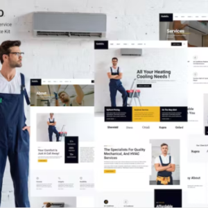 空调加热和 HVAC Elementor Pro 外贸网站模板