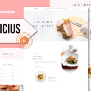 餐厅 Elementor 外贸网站模板