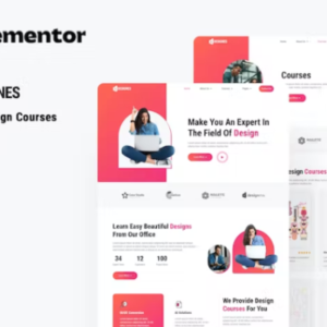 在线设计课程 Elementor 外贸网站模板