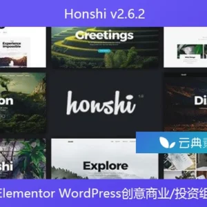 多用途Elementor WordPress创意商业/投资组合主题