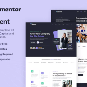 风险投资和投资 Elementor 外贸网站模板