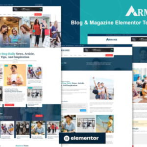 博客和杂志 Elementor Pro 外贸网站模板