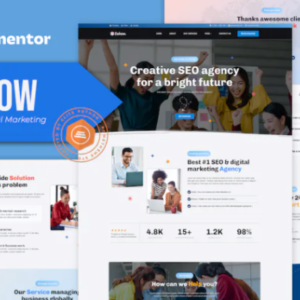 SEO 和数字营销机构 Elementor 外贸网站模板