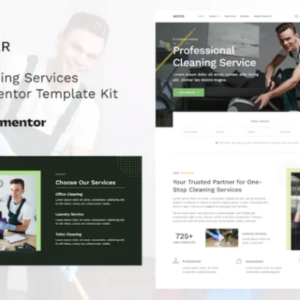 清洁服务 Elementor 外贸网站模板