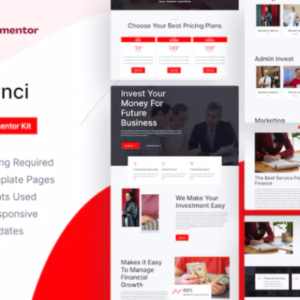 Finance Elementor Pro 外贸网站模板