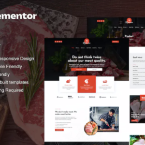 肉店和屠夫 Elementor 外贸网站模板