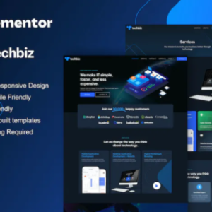科技公司 Elementor Pro 外贸网站模板