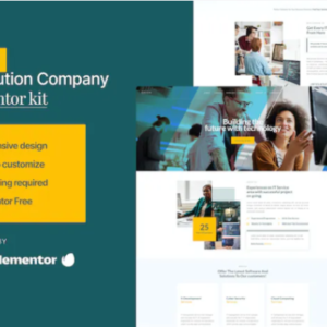 IT 解决方案和服务元素外贸网站模板