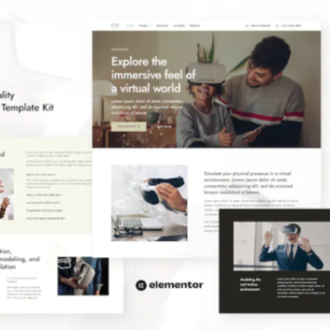 虚拟现实服务 Elementor 外贸网站模板