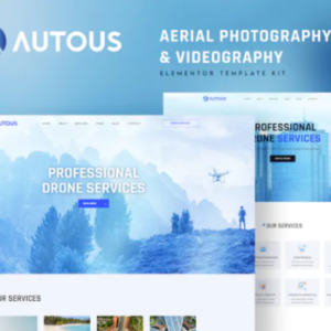 航拍和摄像 Elementor 外贸网站模板