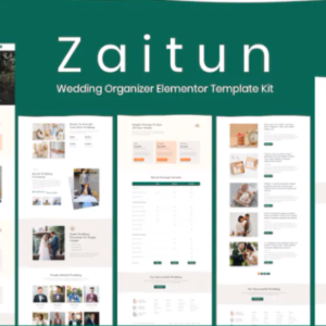 婚礼组织者 Elementor 外贸网站模板