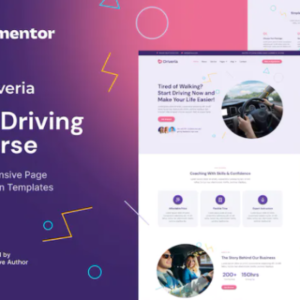 汽车驾驶课程元素外贸网站模板