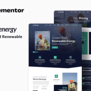 太阳能和可再生元素外贸网站模板