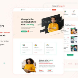 电子学习和在线课程 Elementor 外贸网站模板