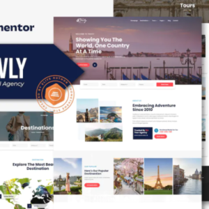 旅游和旅行社 Elementor 外贸网站模板