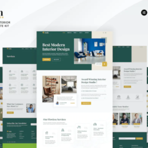 建筑与室内 Elementor Pro 外贸网站模板