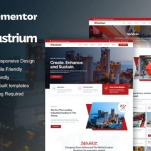 工业和制造 Elementor Pro 外贸网站模板