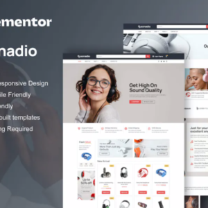 Woocommerce 音频商店 Elementor Pro 外贸网站模板