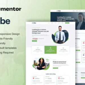 职位列表和招聘机构 Elementor 外贸网站模板