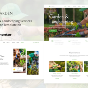 花园和景观服务元素外贸网站模板