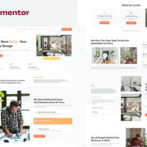 建筑和房屋设计机构元素外贸网站模板