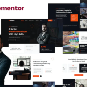 个人自由职业者和公文包Showcase Elementor Pro外贸网站模板