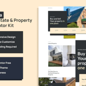 房地产元素外贸网站模板