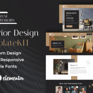 室内设计元素外贸网站模板