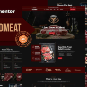 肉店和屠夫 Elementor 外贸网站模板