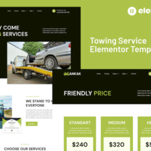 拖车服务 Elementor Pro 外贸网站模板