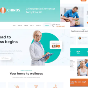 脊椎按摩疗法 Elementor 外贸网站模板