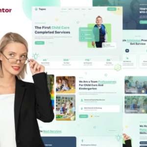 儿童保育和幼儿园 Elementor 外贸网站模板