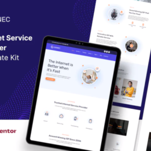 宽带和互联网服务提供商外贸网站模板