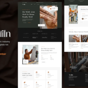 纺织和服装行业 Elementor 外贸网站模板