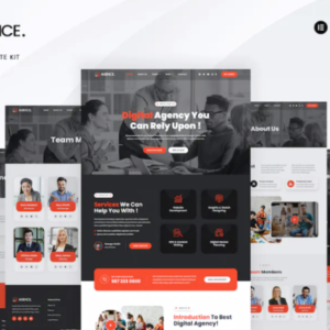 数字代理元素外贸网站模板