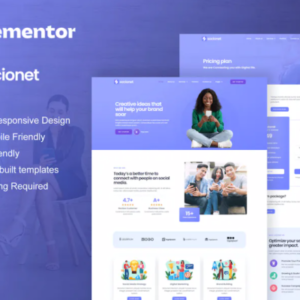 社交媒体营销机构 Elementor 外贸网站模板