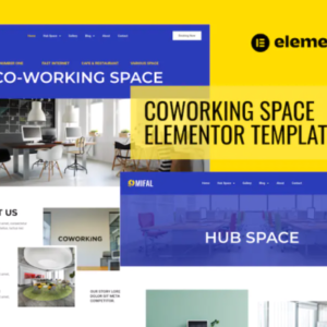 Coworking Space Elementor 外贸网站模板