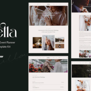 婚礼和活动策划师 Elementor 外贸网站模板