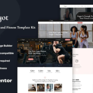 运动与健身元素外贸网站模板