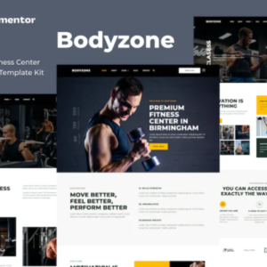 健身房和健身中心 Elementor 外贸网站模板