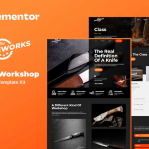 Knife Workshop Elementor 外贸网站模板