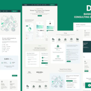 银行和金融咨询 Elementor 外贸网站模板