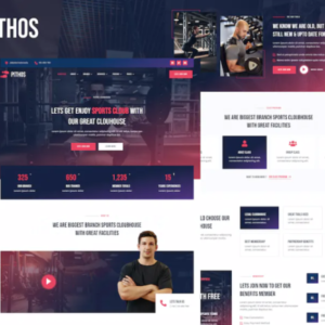 健身中心和 Cloubhouse Elementor 外贸网站模板