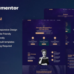 星座占星术元素外贸网站模板
