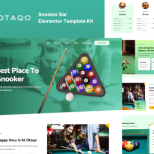斯诺克和台球酒吧元素外贸网站模板