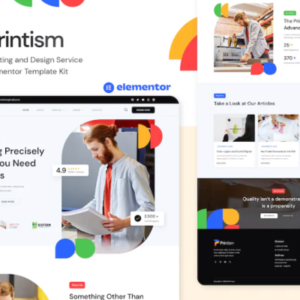 印刷和设计服务元素外贸网站模板