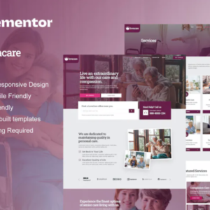 高级护理服务 Elementor 外贸网站模板
